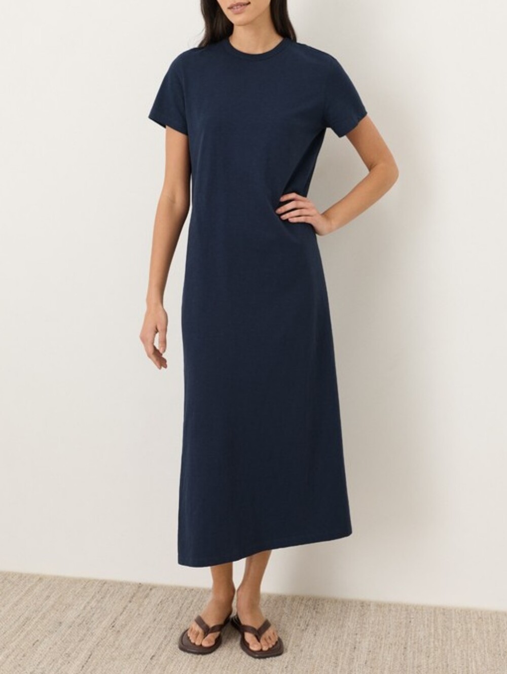 Pact: Navy Softslub Essential Maxi Dress